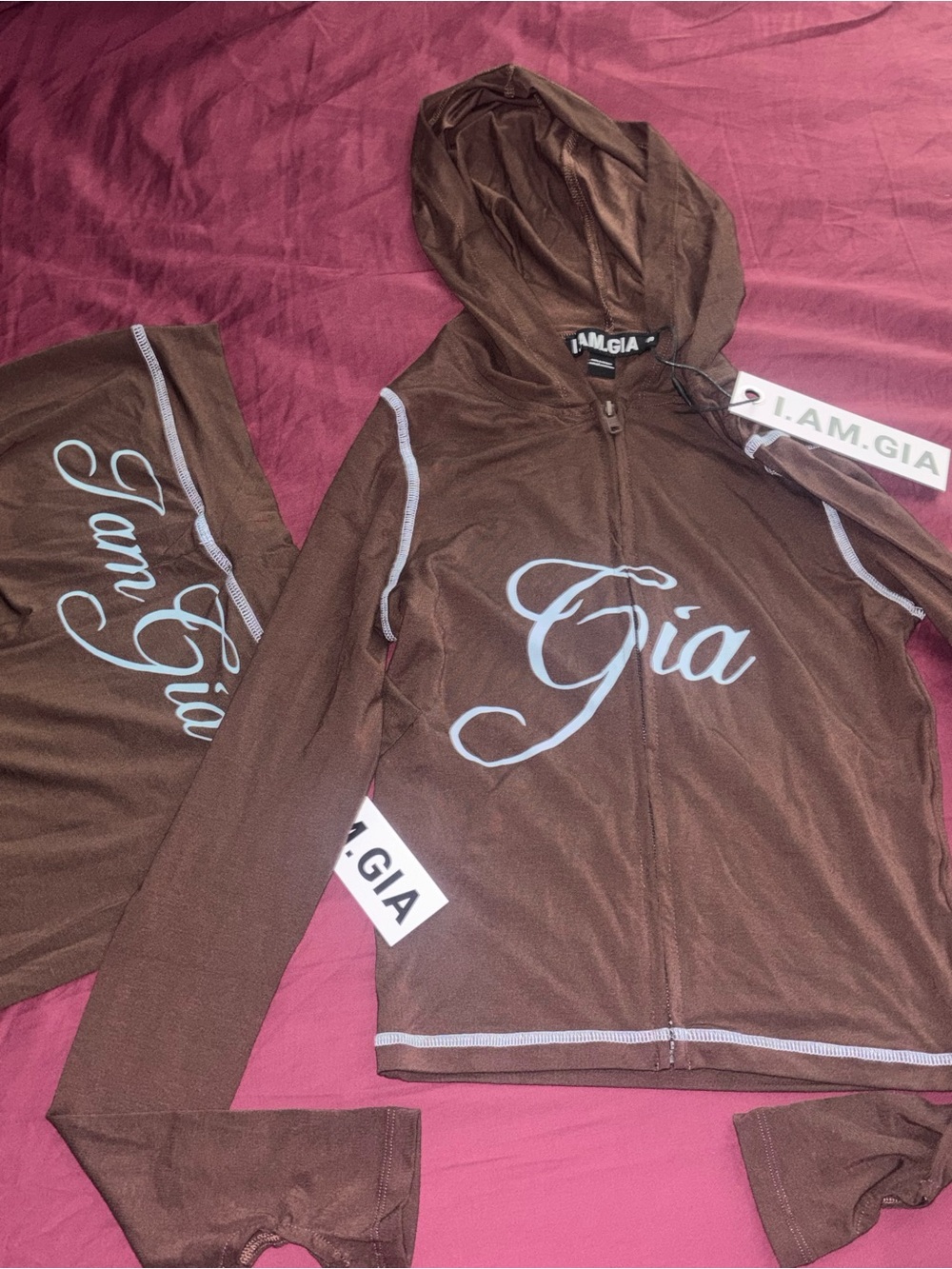 I.AM.GIA Brown 'Gia' Zip-Up Set